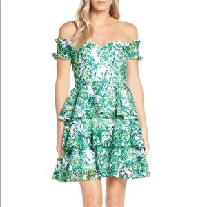 Lilly Pulitzer Cicely Off Shoulder Dress Size 0